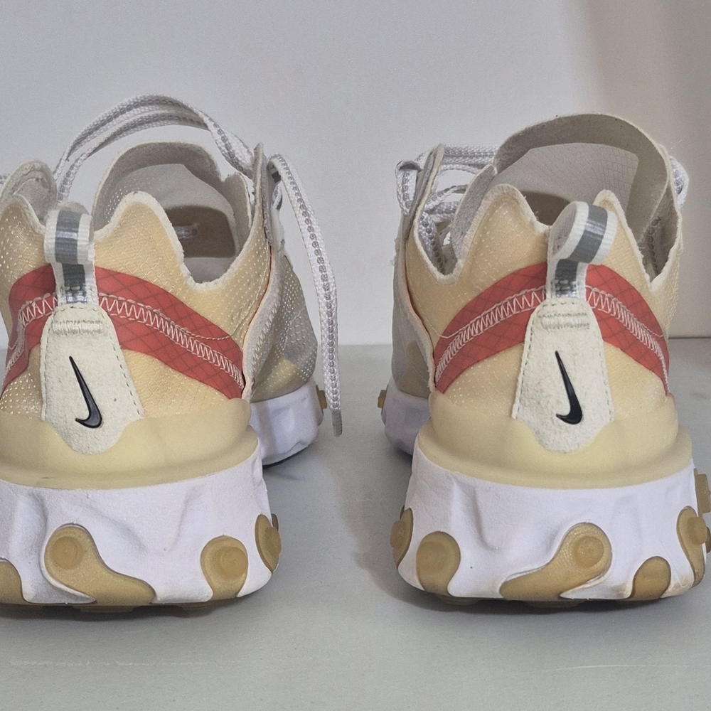 Nike React Element 55 Lightweight Runner - Cream/… - image 5